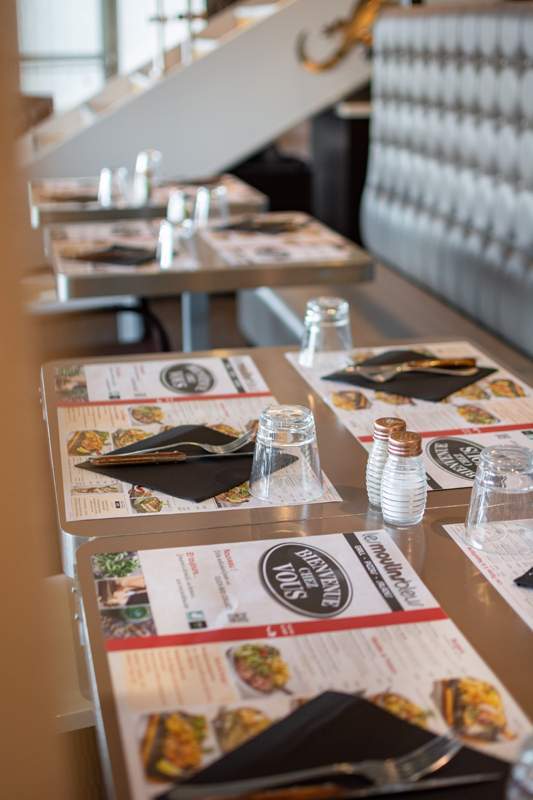 Les menus prêts sur les tables Laxou